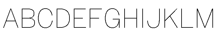 Sundry Thin Font UPPERCASE