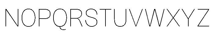 Sundry Thin Font UPPERCASE