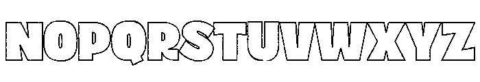 Sunshine Bridge Sans Press Stroke Font UPPERCASE