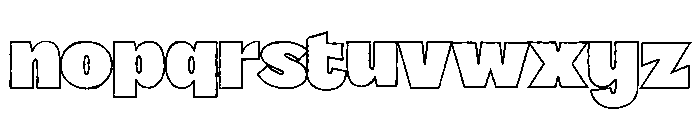 Sunshine Bridge Sans Press Stroke Font LOWERCASE