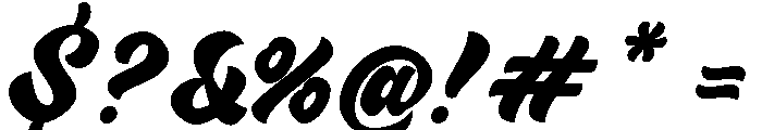 Sunshine Bridge Script Regular Font OTHER CHARS