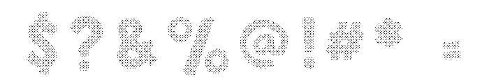 Sunshine Daisies Sans Halftone One Font OTHER CHARS