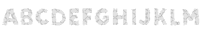 Sunshine Daisies Sans Halftone One Font UPPERCASE