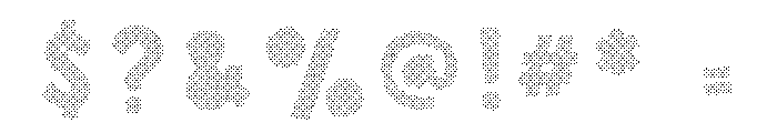 Sunshine Daisies Sans Halftone Two Font OTHER CHARS