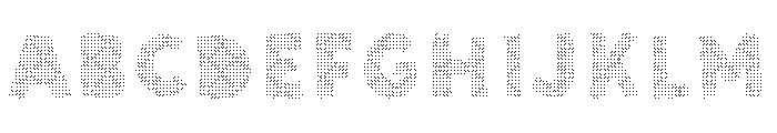 Sunshine Daisies Sans Halftone Two Font UPPERCASE