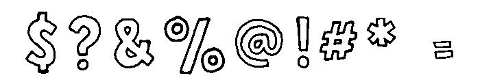 Sunshine Daisies Sans One Font OTHER CHARS