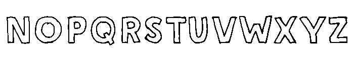 Sunshine Daisies Sans One Font UPPERCASE