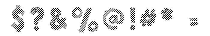 Sunshine Daisies Sans Stripes One Font OTHER CHARS