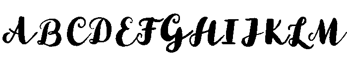 Sunshine Daisies Script Regular Font UPPERCASE