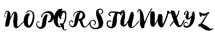 Sunshine Daisies Script Regular Font UPPERCASE