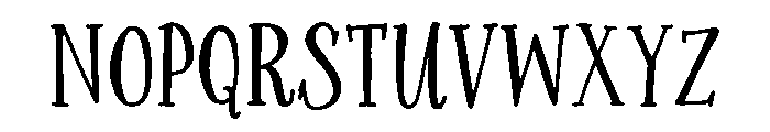 Sunshine Daisies Serif Regular Font LOWERCASE