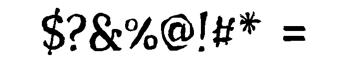 Sunshine Regular Font OTHER CHARS