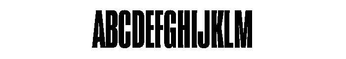 Super Condensed Black Font UPPERCASE