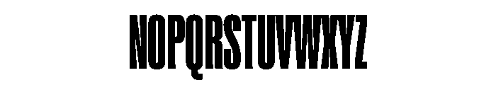 Super Condensed Black Font UPPERCASE