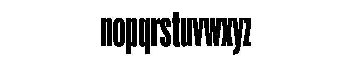 Super Condensed Black Font LOWERCASE
