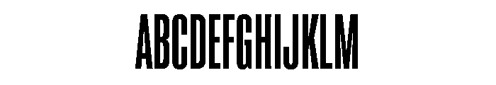 Super Condensed Bold Font UPPERCASE