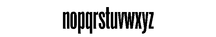 Super Condensed Bold Font LOWERCASE