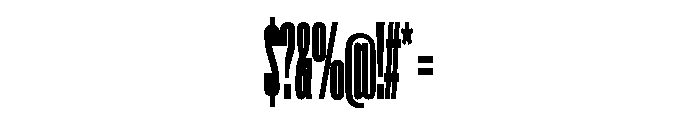 Super Condensed Compressed Black Font OTHER CHARS