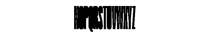 Super Condensed Compressed Black Font UPPERCASE