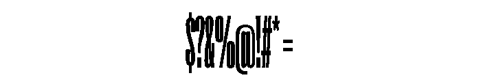 Super Condensed Compressed Bold Font OTHER CHARS