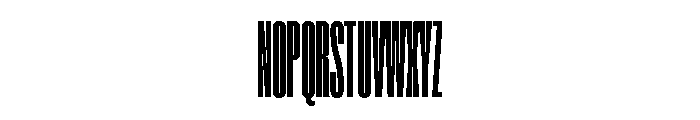 Super Condensed Compressed Bold Font UPPERCASE
