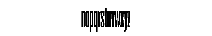 Super Condensed Compressed Bold Font LOWERCASE