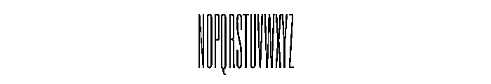 Super Condensed Compressed Extra Light Font UPPERCASE