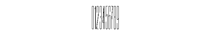 Super Condensed Compressed Hairline Font OTHER CHARS