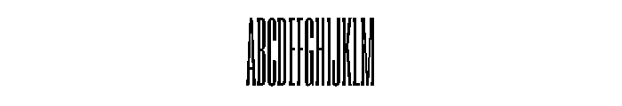 Super Condensed Compressed Light Font UPPERCASE