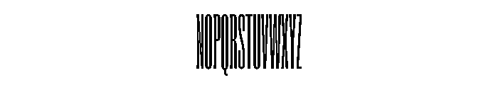 Super Condensed Compressed Light Font UPPERCASE