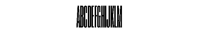 Super Condensed Compressed Regular Font UPPERCASE