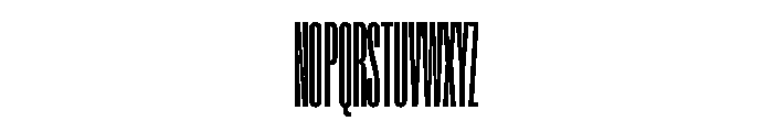 Super Condensed Compressed Regular Font UPPERCASE