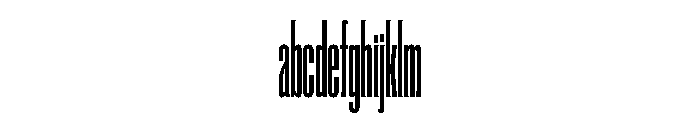 Super Condensed Compressed Regular FONT