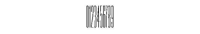 Super Condensed Compressed Thin Font OTHER CHARS