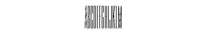 Super Condensed Compressed Thin Font UPPERCASE