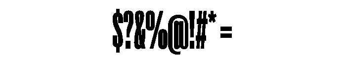 Super Condensed Condensed Black Font OTHER CHARS