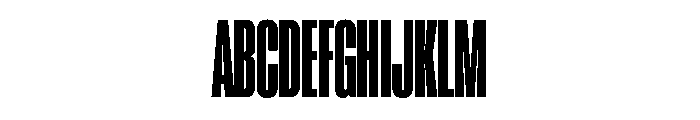 Super Condensed Condensed Black Font UPPERCASE