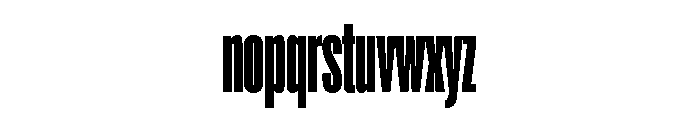 Super Condensed Condensed Black Font LOWERCASE
