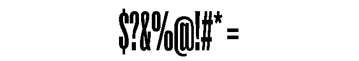 Super Condensed Condensed Bold Font OTHER CHARS