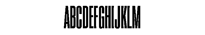 Super Condensed Condensed Bold Font UPPERCASE