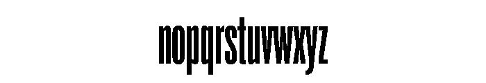 Super Condensed Condensed Bold Font LOWERCASE
