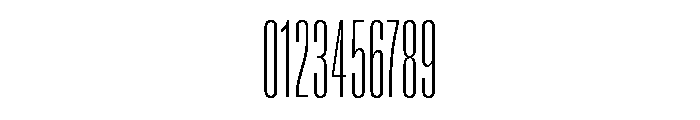 Super Condensed Condensed Extra Light Font OTHER CHARS