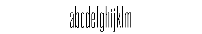 Super Condensed Condensed Extra Light FONT