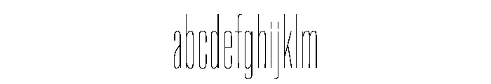 Super Condensed Condensed Hairline FONT