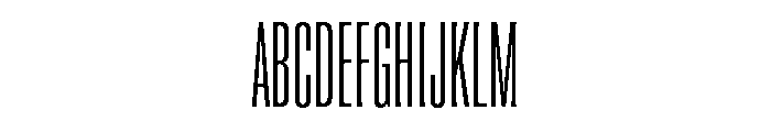 Super Condensed Condensed Light Font UPPERCASE