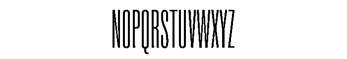 Super Condensed Condensed Light Font UPPERCASE