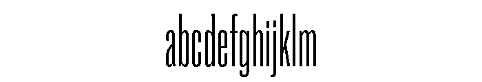 Super Condensed Condensed Light FONT