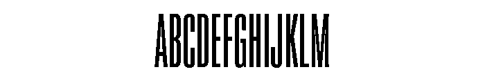 Super Condensed Condensed Regular Font UPPERCASE