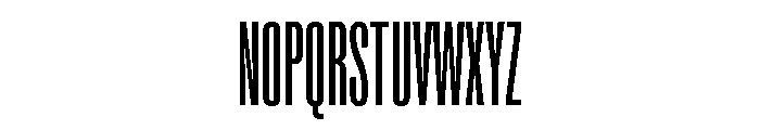 Super Condensed Condensed Regular Font UPPERCASE