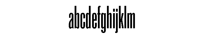 Super Condensed Condensed Regular FONT